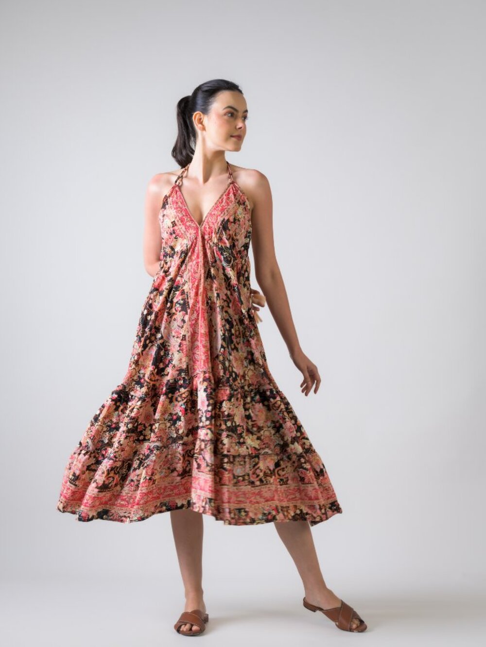 24.) Rhea Dori Pattern Dress (Assorted) - Picture 7 of 11